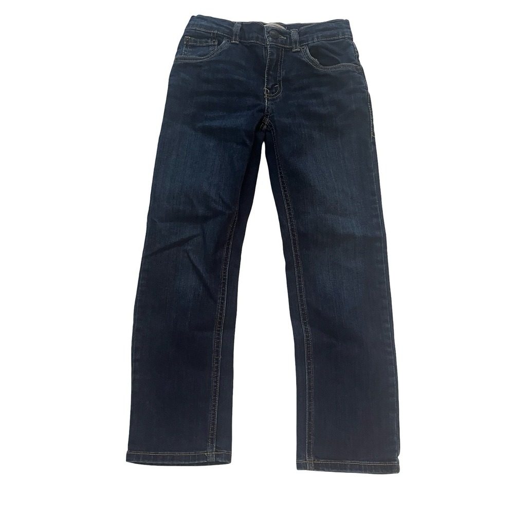 Levi's Boy's Size 7 Reg Performance‎ 511 Slim Dark Wash Jeans Denim School